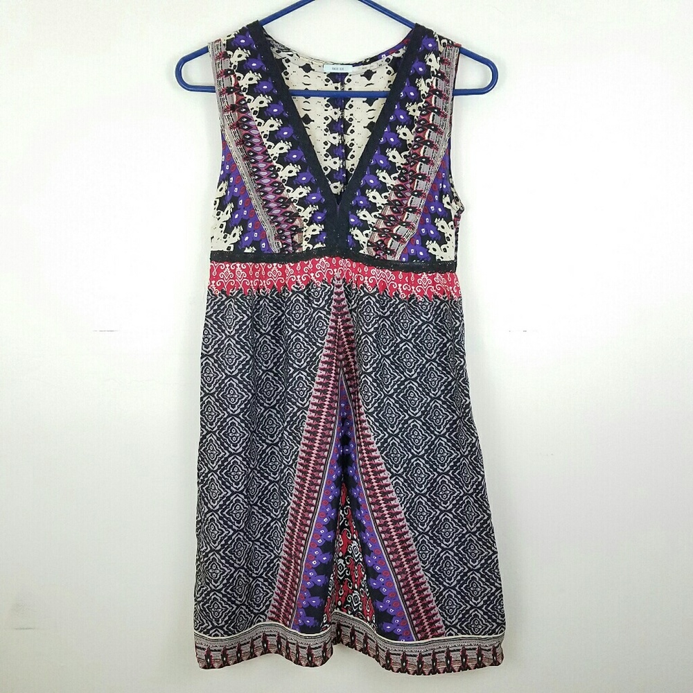 Kimchi Blue boho silk dress size S